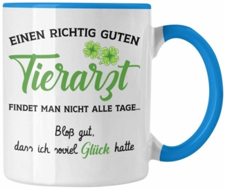 Trendation Tasse Trendation - Bester Tierarzt Geschenk Tasse Geschenkideen Veterinär Da