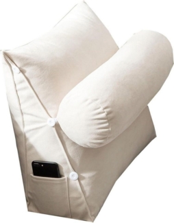 Coonoor Rückenkissen Keilkissen Dreieckiges Lesekissen Kissen mit Verstellbarer Nacken, Rückenstütze Rückenlehnenkissen für Sofa Bett Kopfteil