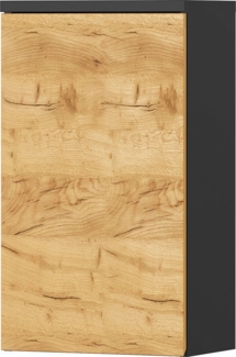 Hängeschrank vito Mayor , Holzwerkstoff , Schwarz, Holzfarben , 39 x 69 x 27 cm