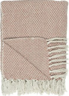 Sommerdecke Karomuster creme/burned