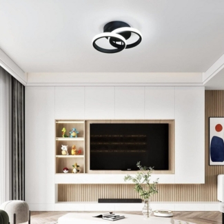 wohnTRAUM24 LED Deckenleuchte Deckenlampe DIMMBAR Tageslichtlampen 3-farbige Deckenleuchten, DIMMBAR, LED fest integriert, Warmweiß Kaltweiß, Neutralweiß, Deckenleuchte für Wohnzimmer Küche Schlafzimmer Flur Büro Eingang