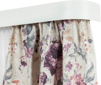 SN DECO GROUP Vorhangschiene SH3, 3-läufig, Fixmaß, mit Bohren, verschraubt, Kunststoff, Set 3-läufig,inkl. Rundbögen, Blende 5 cm, vorgebohrt, Innenlauf