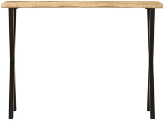 vidaXL Konsolentisch mit Baumkante 105x33x76 cm Massivholz Mango 372763