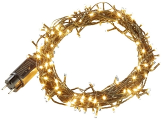 tectake Christbaumkerzen LED-Lichterkette, warmweiß