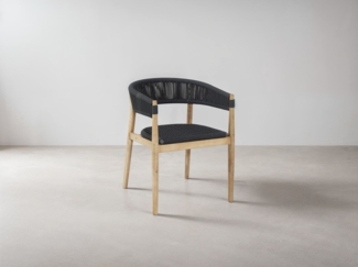 Micadoni Stuhl Miara 1-Sitzer Kord Anthrazit