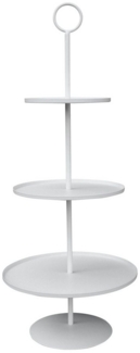 Grafelstein Etagere Etagere SIMPLE weiß matt schlicht modern H60,5cm Metalletagere