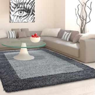 Shaggy Teppich LIFE GREY 200 X 290cm Rechteck