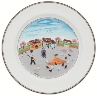 Villeroy & Boch Design Naif Speiseteller ø 27 cm Hühnerhof - DS