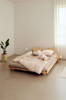 Karup Design Bettgestell Social Bed, ohne Matratze, FSC®-zertifiziertes Massivholz, wahlweise mit oder ohne verstellbares Zubehör, Bett in mehreren Größen