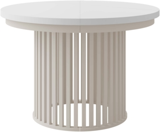 Esstisch Kogolo (Farbe: Cashmere / Weiß)