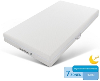 Kaltschaummatratze Schaumstoffmatratze, 7 Zonen Komfortschaummatratze mit Memory-Foam, DOPWii, 20 cm hoch, 140x200 cm, Ergonomische Kaltschaummatratze,Waschbarer Bezug,H2,H3