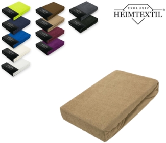 Frottee Spannbettlaken Premium Marke 90 - 100 x 200 cm Sand