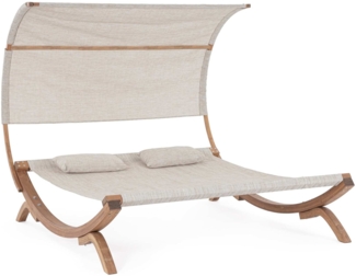 Daybed Noes aus Lärchenholz mit Kissen