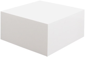 SalesFever Couchtisch, MDF Weiß, 60 x 60 x 30 cm