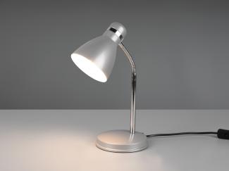 Reality Leuchten LED Schreibtischlampe, LED wechselbar, Warmweiß, Arbeitsplatz-leuchte & Leselampe Schwanenhals-lampe Retro, H 33cm