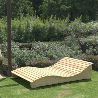 Gartenliege "Relax-Gertl" (Lärche) 1-teilig Liegebreite 140 cm Himmelsliege