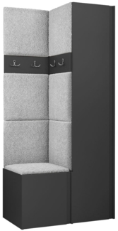 Garderoben-Set Monati XXIV (Farbe: Graphit, Abriamo 06)