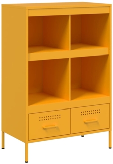 vidaXL Highboard Senfgelb 68x39x101,5 cm Stahl 843105