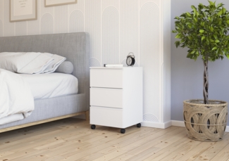 rauch Joel, Rollcontainer, 3 Schubladen, Farbe Weiß, BxHxT 40x65x42cm