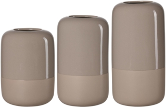 Ritzenhoff & Breker Dome Vasen-Set 3-teilig Braun - DS