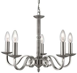 Deckenleuchte, Silber, H 94 cm, RICHMOND