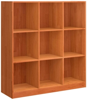 vidaXL Bücherregal Wachsbraun 104 x 33 x 110 cm Massives Kiefernholz 869874