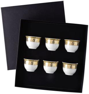 Set 6 Becher klein ohne Henkel Versace Prestige Gala Versace by Rosenthal Becher, Spülmaschinenfest