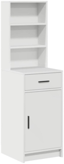 vidaXL Hochboard mit Schubladen Weiß 40 x 40.5 x 135 cm Holzwerkstoff 865073