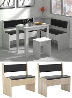 VCM Essbank Holz Eckbank Sitzbank Bank Truhe Esal Breite 80 cm