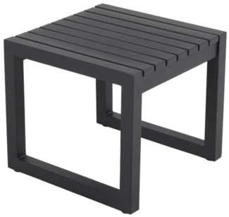 Gartenbeistelltisch Vevi aus Aluminium, Schwarz