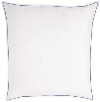 Traumschlaf Uni Kissenbezug White Collection Pico-Pico|40x40 cm| dark-blue