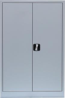 Stahl-Aktenschrank Metallschrank abschließbar Büroschrank Stahlschrank 120 x 92,5 x 42,2 cm Grau 530320