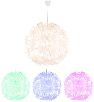 RGB LED Hängeleuchte, Farbwechsler, dimmbar, 60x150cm