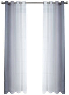 BYSURE Gardine, Ösen (2 St), halbtransparent, Voile, Vorhänge mit Farbverlauf