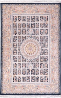 Morgenland Orientteppich - Khorshid - rechteckig - 225x150 - Dunkelblau