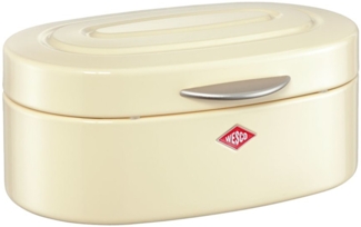 WESCO 236101-23 Brotkasten SINGLE ELLY in MANDEL ovales Retro Design / Brotbehälter / Brotbox