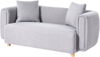 Sofa 2-Sitzer LILLEROD Stoff Grau