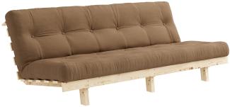 Karup Design LEAN Futonsofa Gestell Natur, Matratze Mocca