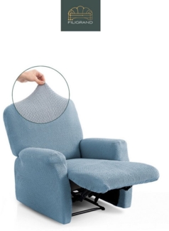 Belmarti Sesselhusse Bezug für Sessel, Relaxsessel, Ohrensessel made in Spain, elastisches Material, hochwertiger und langlebiger Baumwollmix