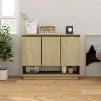 vidaXL Sideboard Sonoma-Eiche 97x31x75 cm Holzwerkstoff 809533