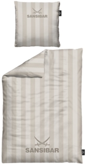 Sansibar Sylt Bettwäsche Sansibar Bettwäsche “Modern Stripe” 100% Baumwolle, Baumwolle, 2 teilig, edel und hochwertig, weich, hautfreundlich, pflegeleicht