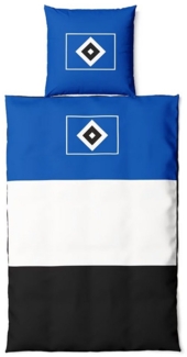 HSV Bettwäsche BLOCKSTREIFEN, Baumwolle, 100% Baumwolle