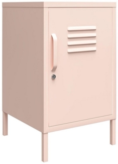 loft24 Nachtschrank Mission District Beistelltisch Nachttisch mit 1 Tür aus Metall