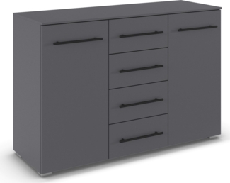 rauch Kombikommode Sideboard Schubladenkommode AVOLA mit Dekorfront (Breite 120 cm inkl. Soft-Close-Funktion), vier große Schubladen und 2 Türen, mit 4 Einlegeböden MADE IN GERMANY