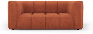 Micadoni Sofa Serena 2-Sitzer Strukturierter Stoff Orange