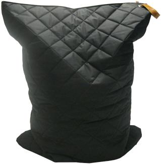 Overseas Sitzsack Quilt mit Ledergriffen Schwarz 1