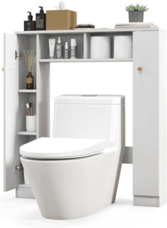 KOMFOTTEU Badregal Toiletteschrank, freistehender Toilettenregal, 87,5 x 18 x 98 cm