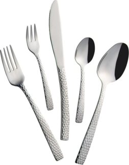 Besteckset Madison 30 Teile aus gehämmertem Edelstahl 30-teilig
