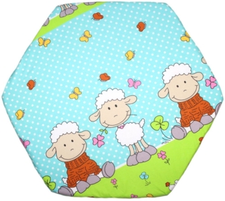 Primawela Spannbettlaken Baby Kinder 6-eck Laufgitter Laufstall Matratze 105x120cm
