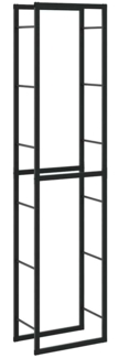 vidaXL Brennholzregal Schwarz 50x30x209 cm Stahl 4018468